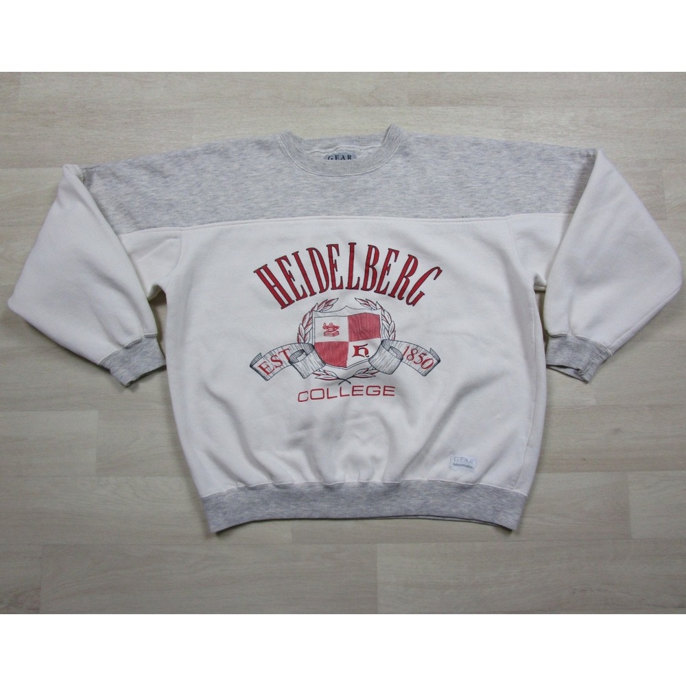 Vintage 90s Heidelberg College Crewneck Sweatshirt Men's (L) University Ohio